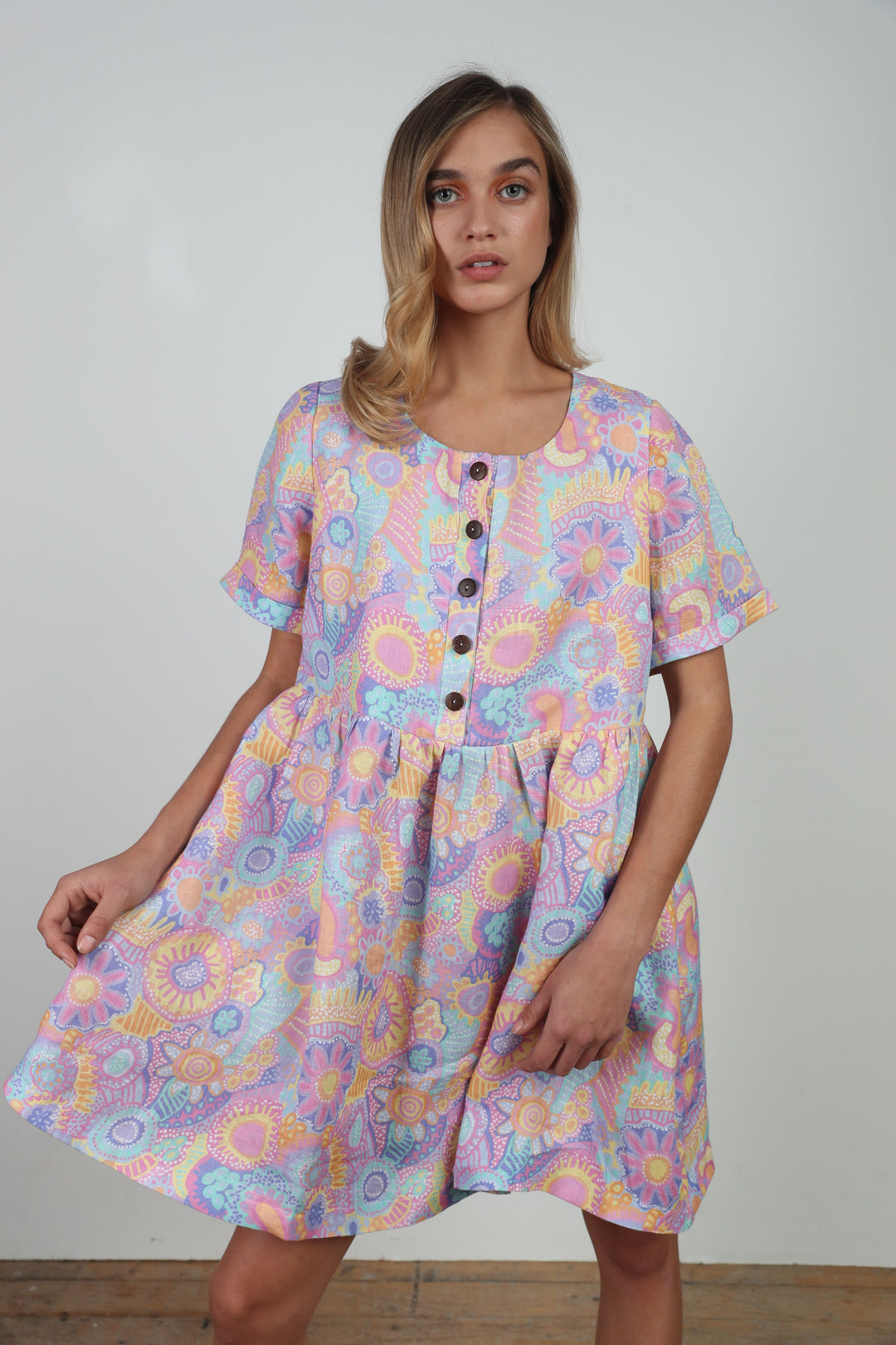 Angie Linen Dress